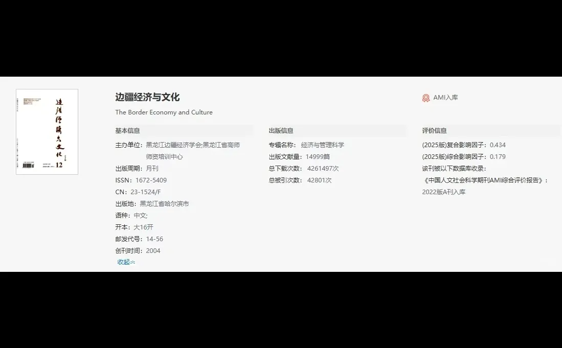 知网收录的AMI期刊