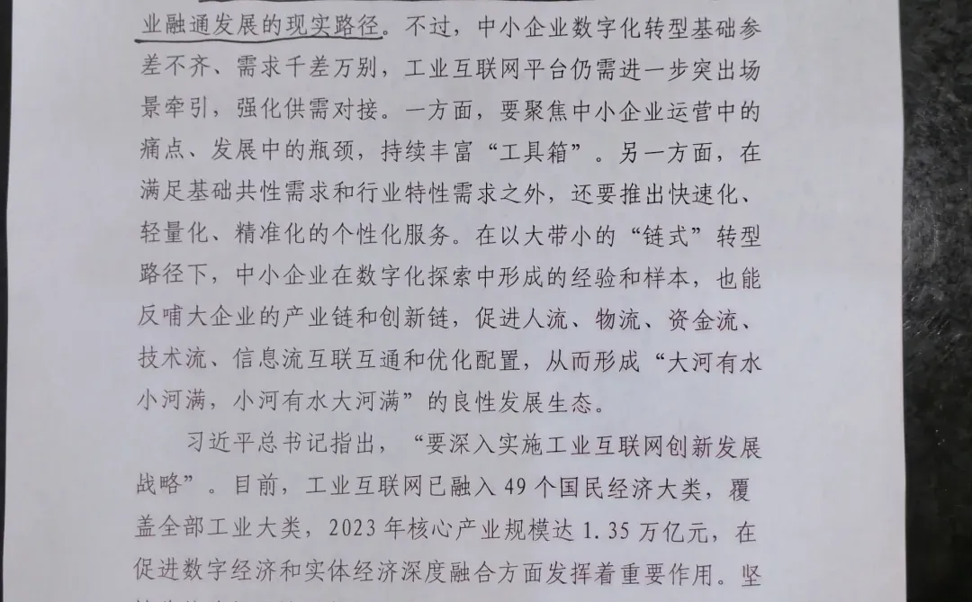 以大带小推动“链式”转型(工业互联网)