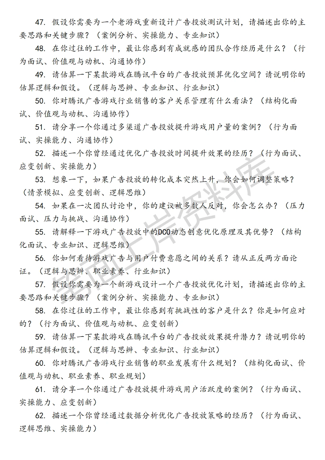 腾讯广告游戏行业销售