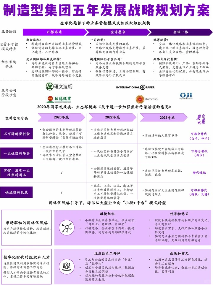 ACC大型制造型集团五年发展战略规划方案