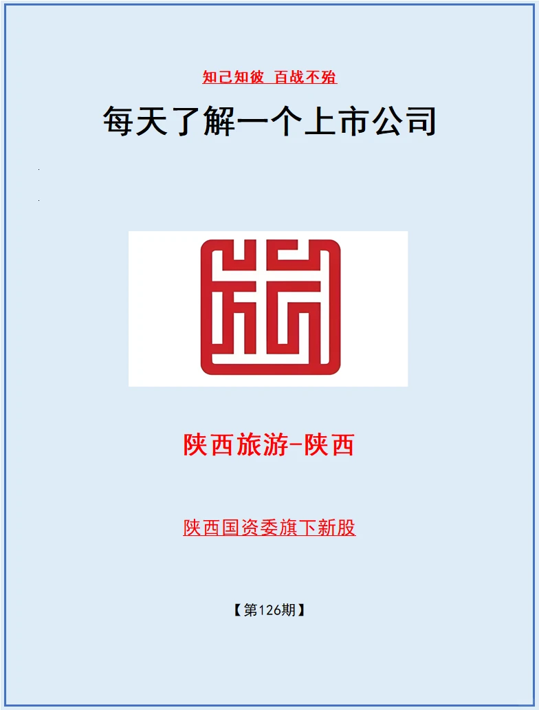 每天了解一个上市公司No.126:陕西旅游