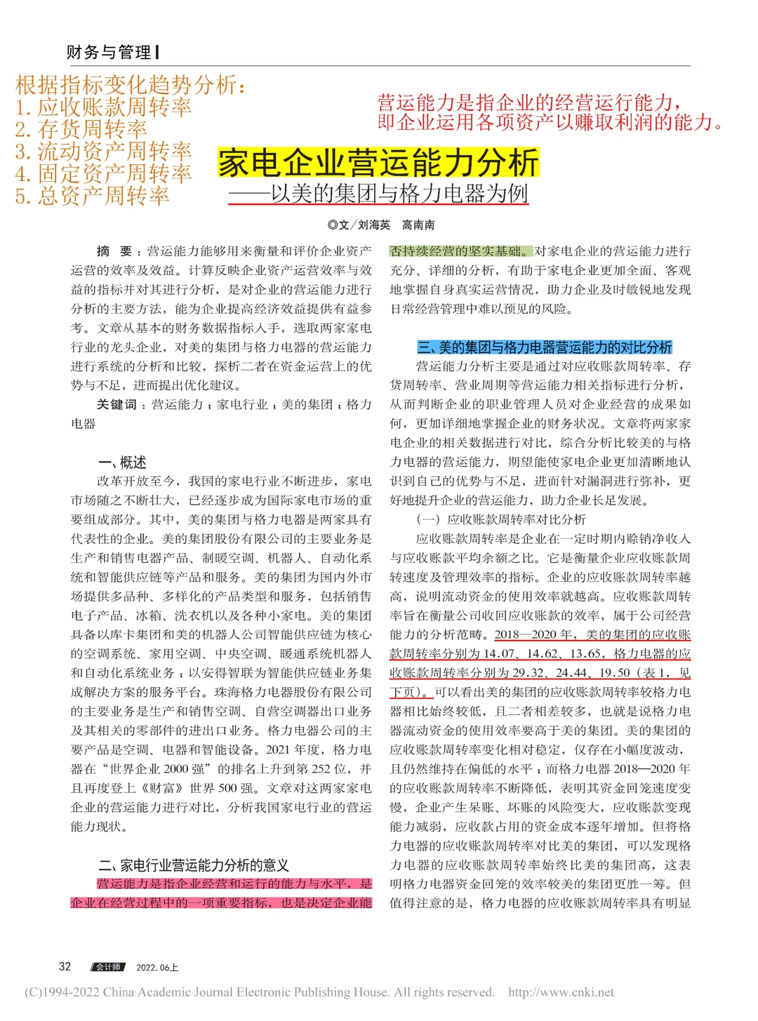 营运能力不会写的可以看看这篇吧??