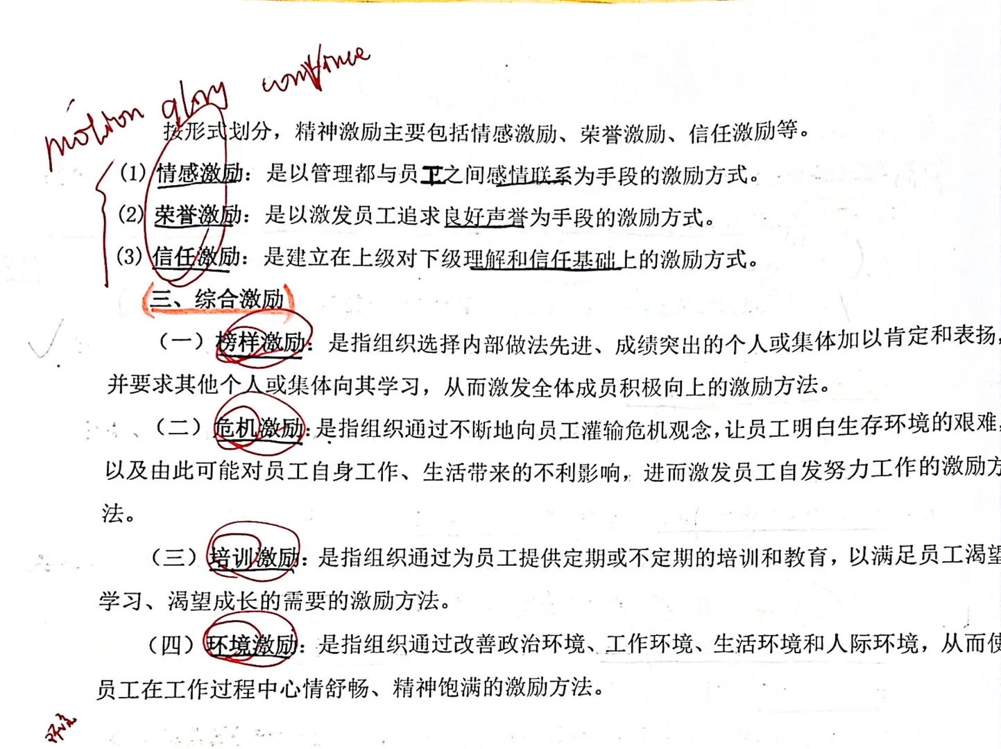 今天心情好 直接背一节——激励方法