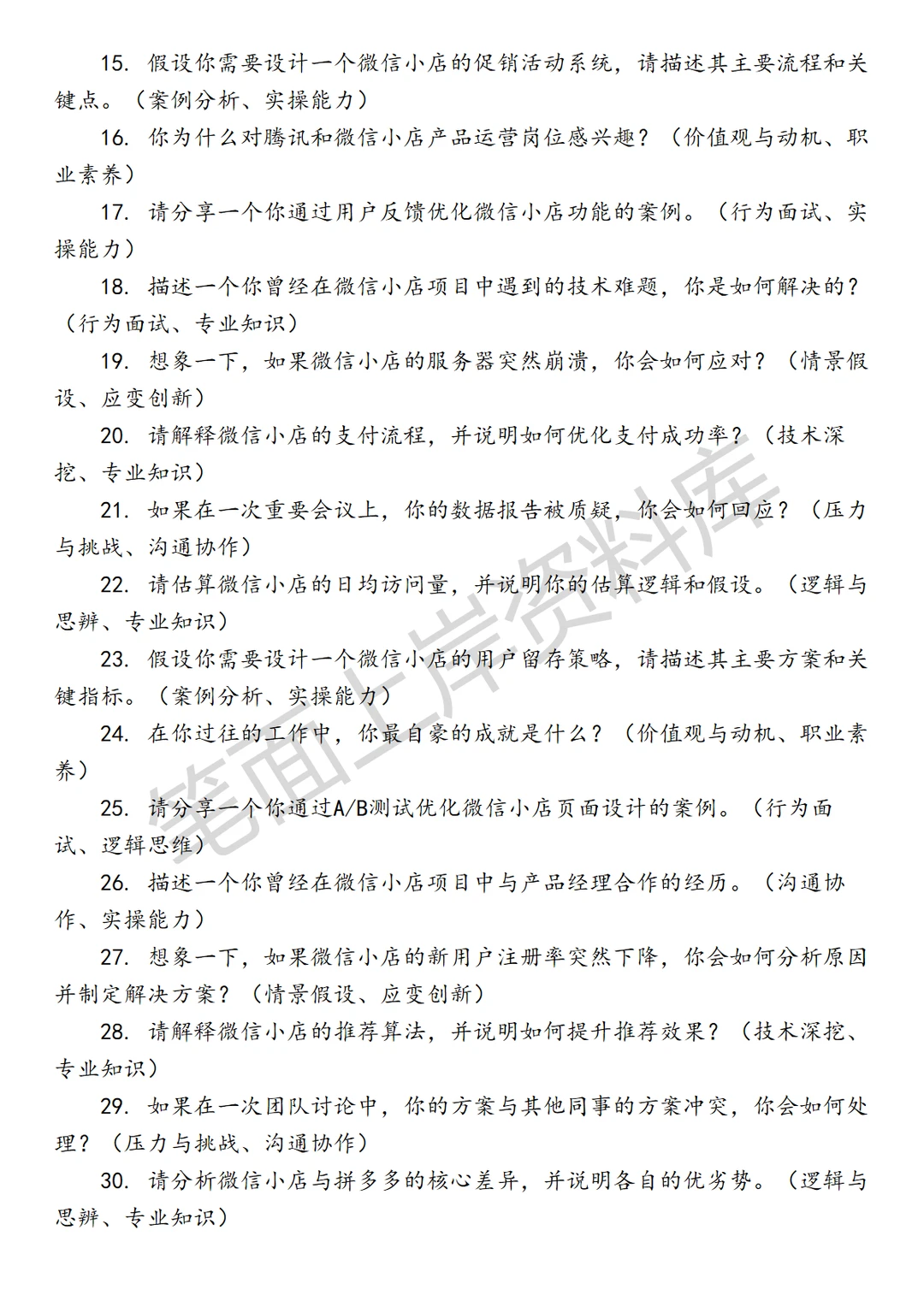 腾讯微信小店产品运营行业运营