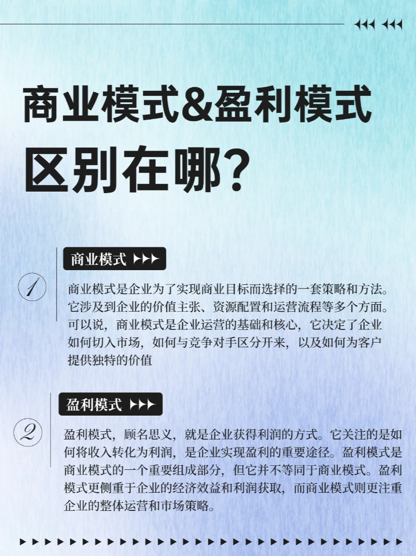别再混淆了,商业模式≠盈利模式