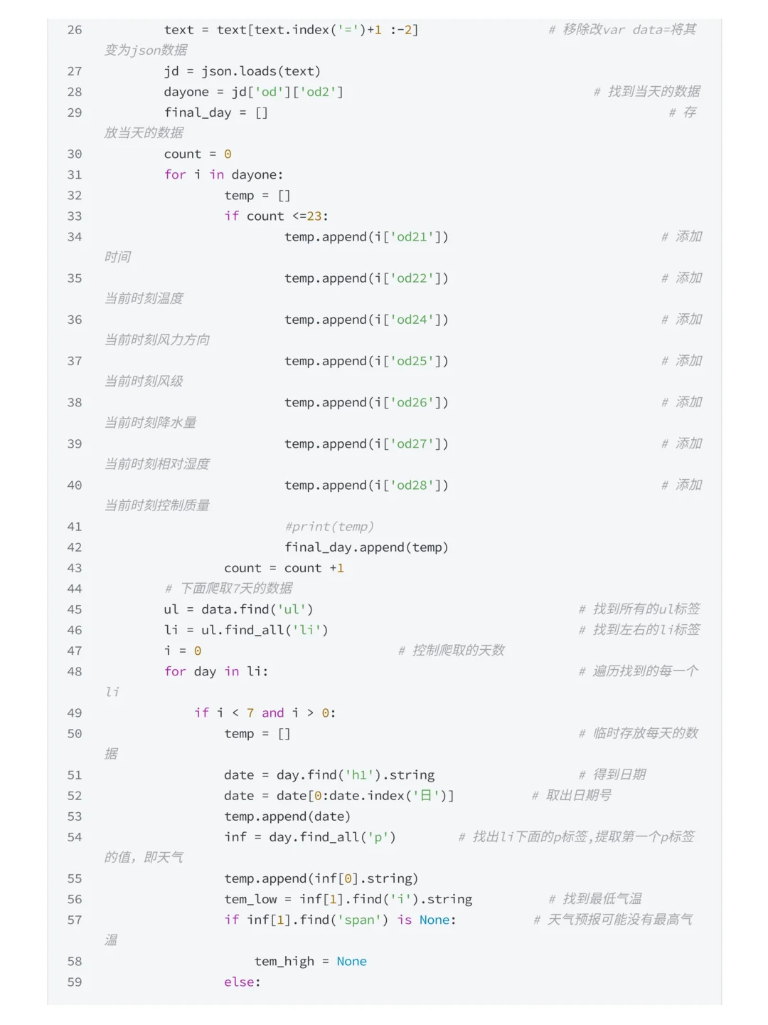 案例拆解:Python爬取天气数据及可视化分析