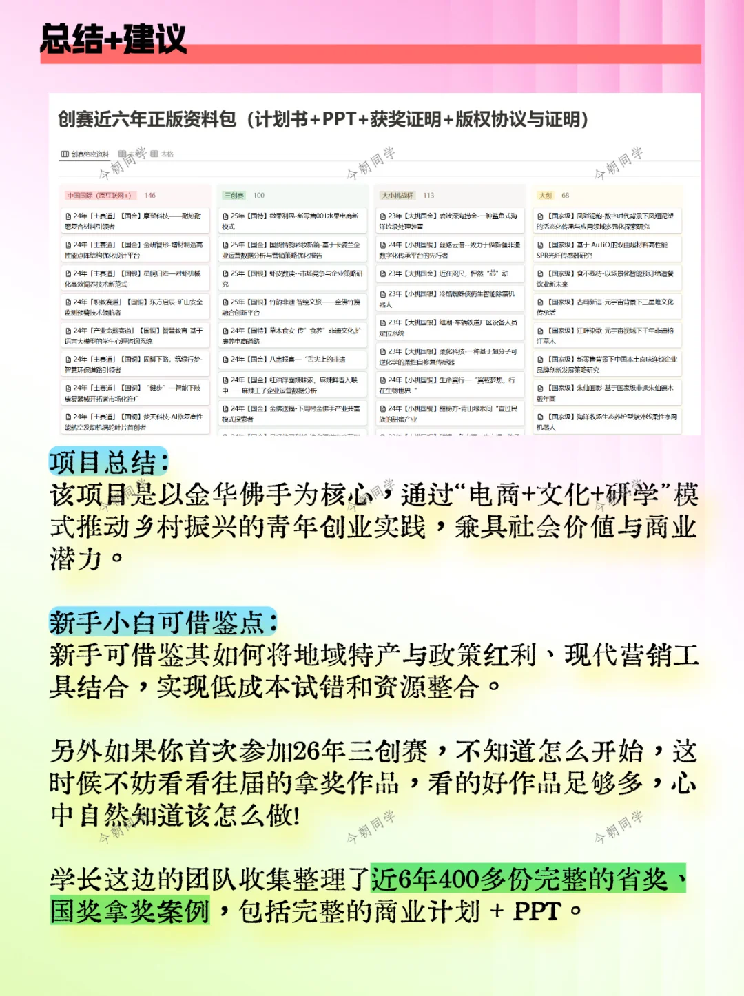 嘎嘎乱杀！第一次见三创赛这么牛的国金作品