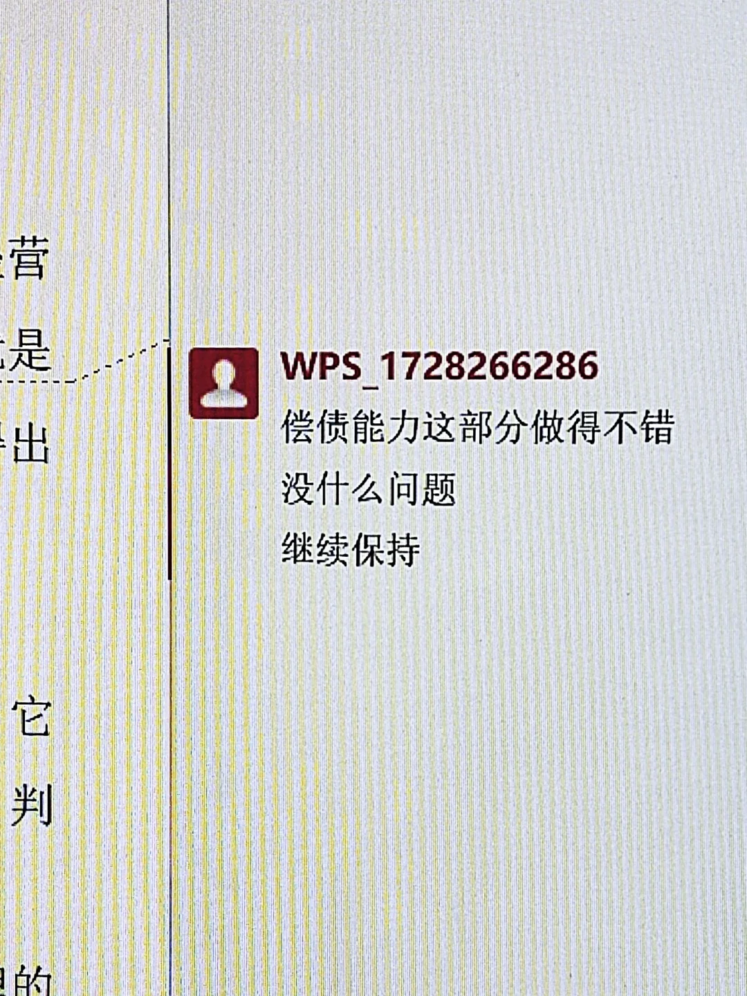导给的偿债能力分析范文!照着写被夸了?
