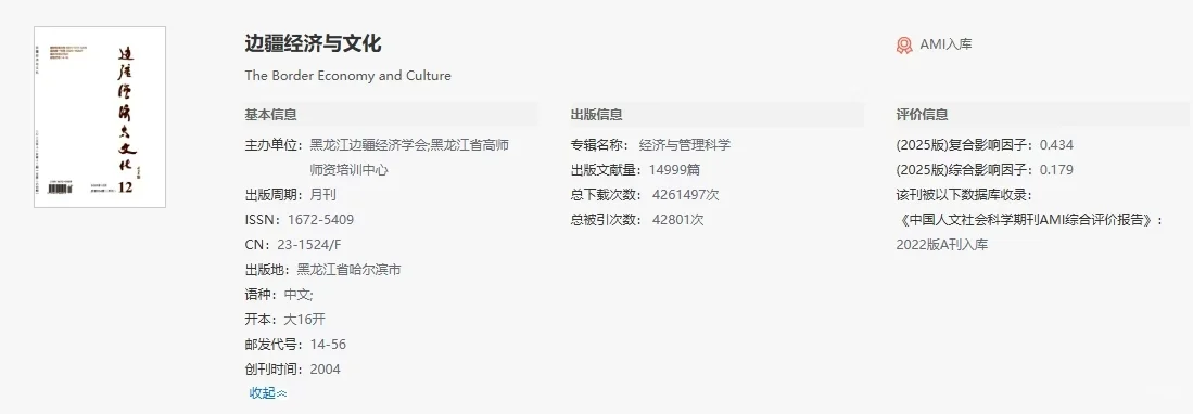 知网收录的AMI期刊