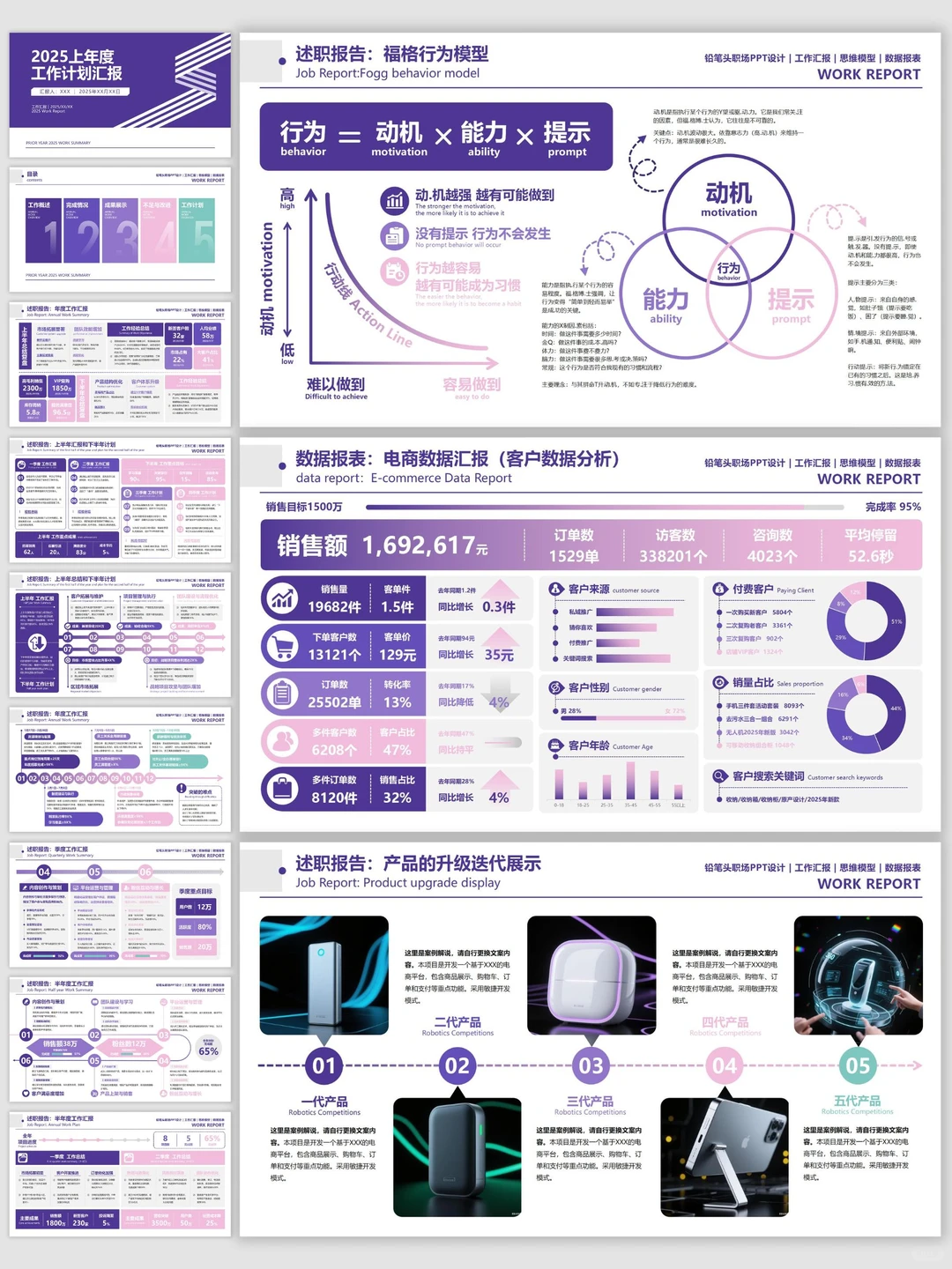 这套PPT,让你的数据拥有震撼人心的力量~