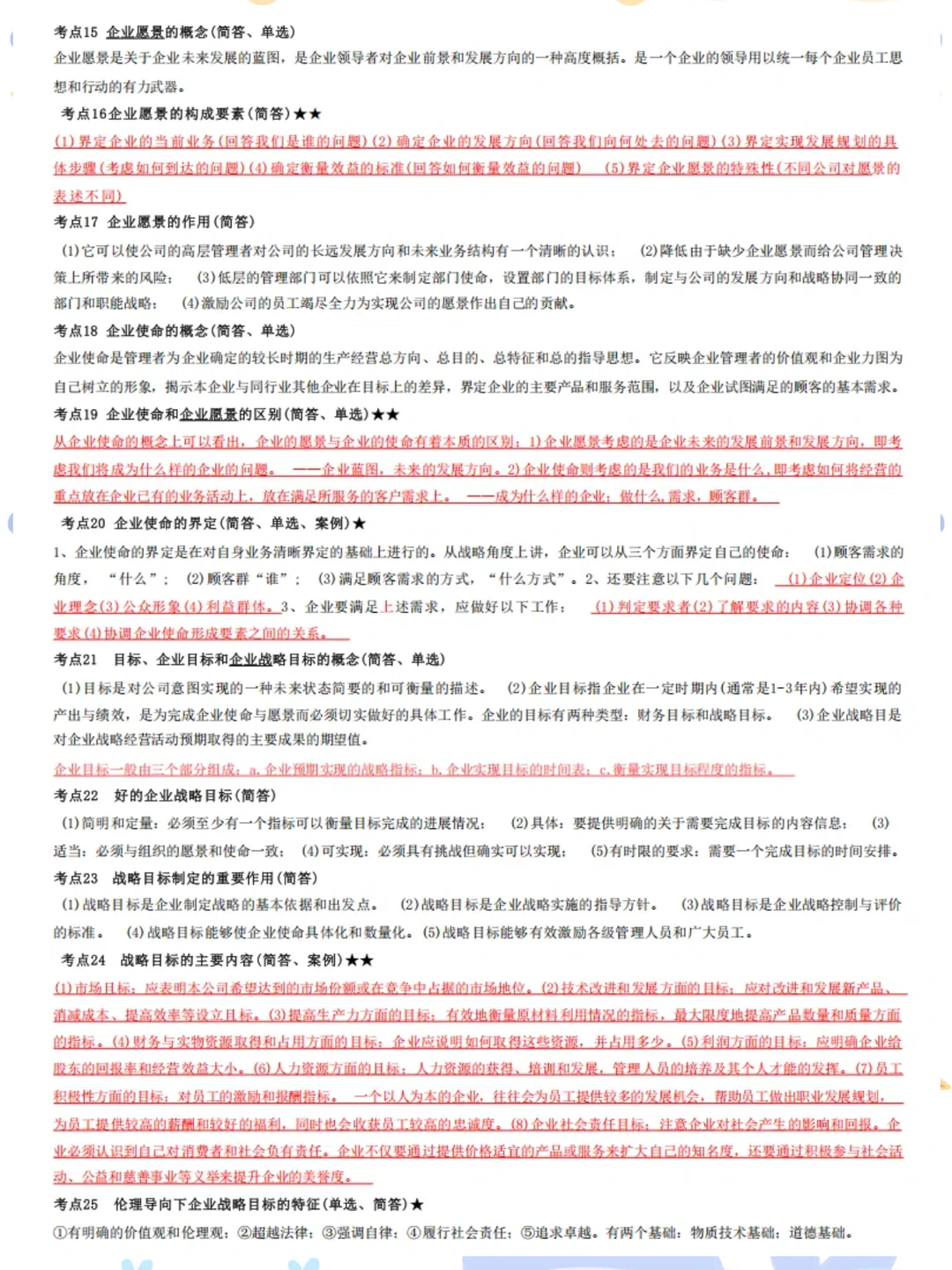 自考11745《战略管理与伦理》 考前冲刺必备