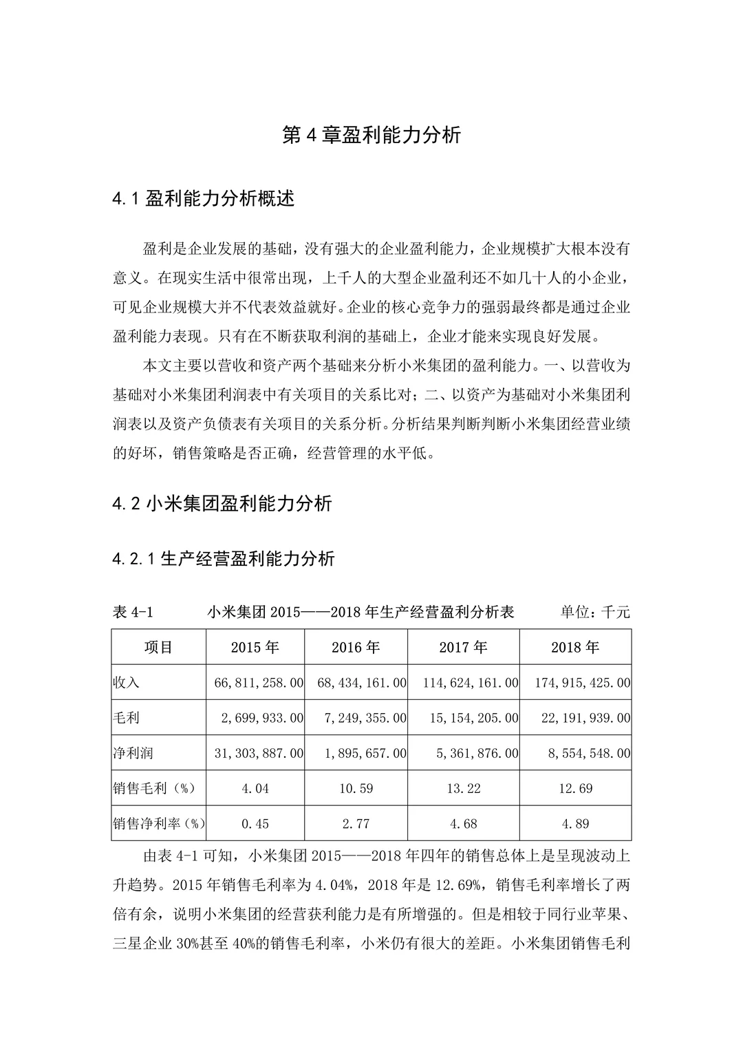 这篇小米集团财务报表分析写得不错?