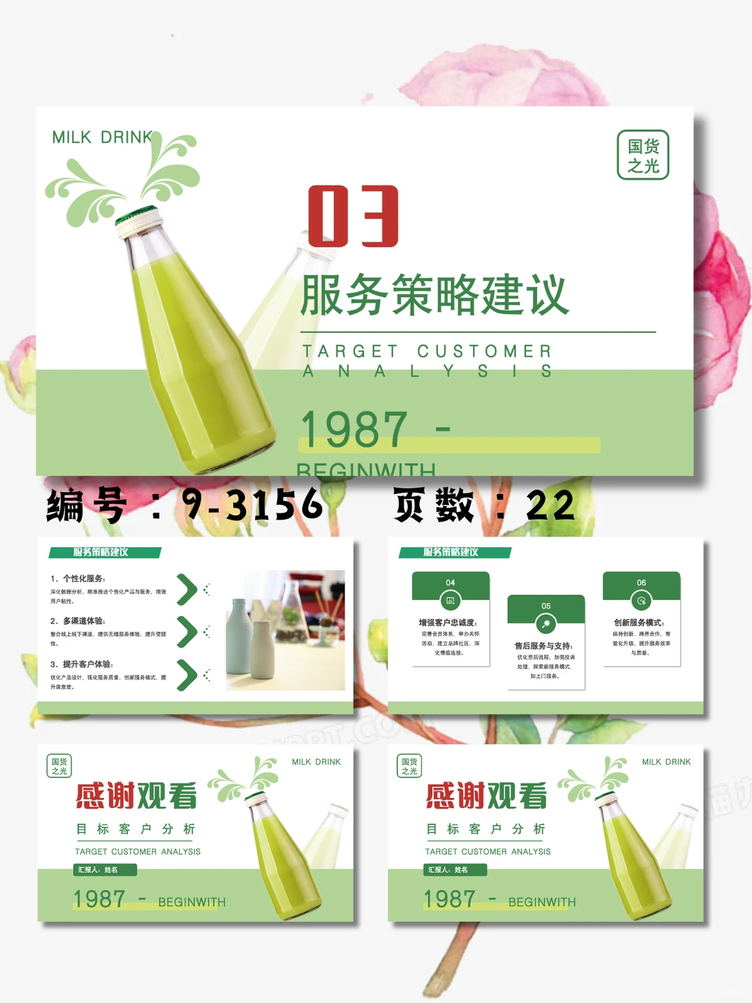 娃哈哈目标客户分析品牌分析介绍PPT模板