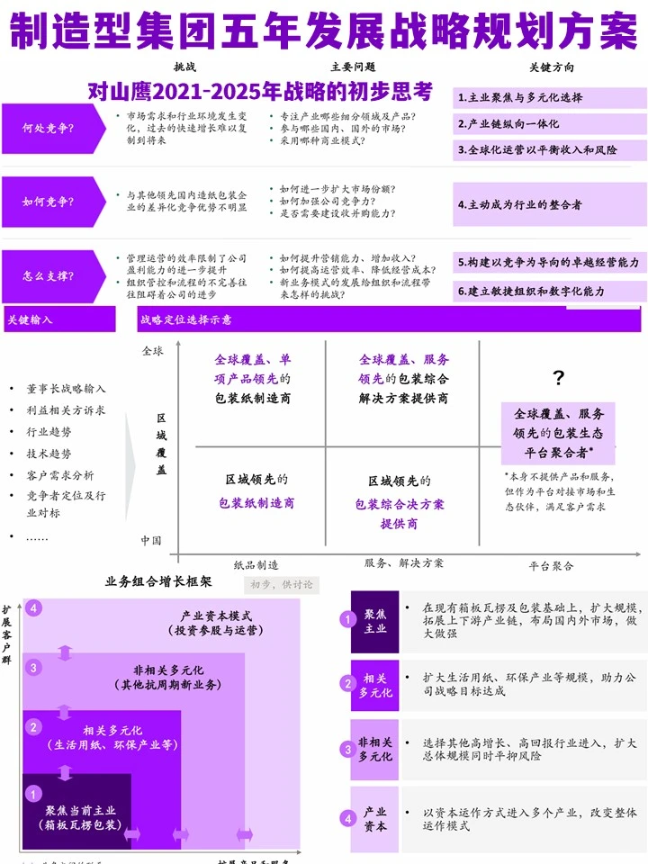 ACC大型制造型集团五年发展战略规划方案