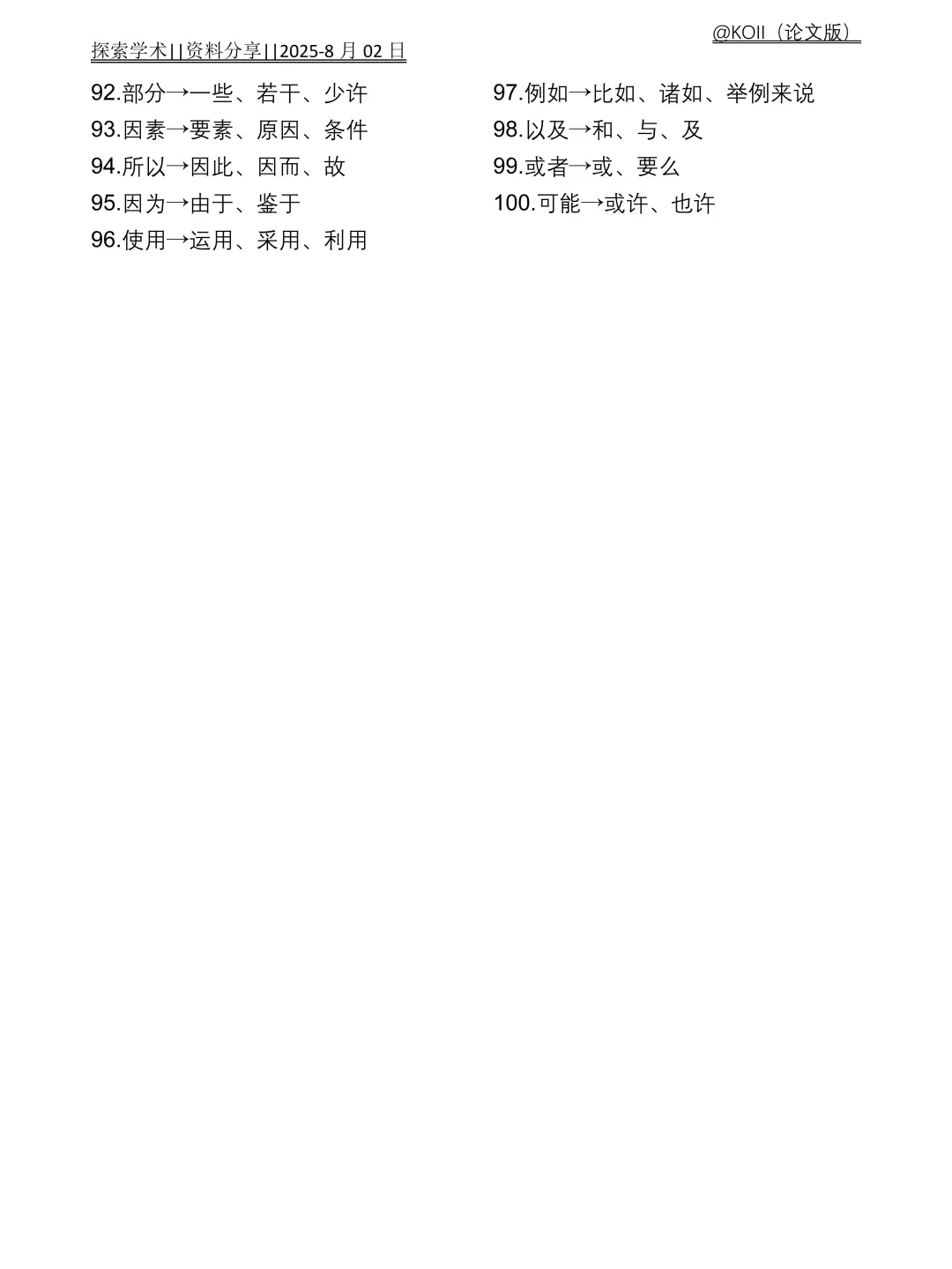 论文初稿还没写好,一定要刷到啊‼️