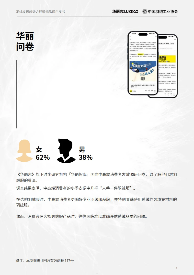 ?中国羽绒发展趋势之好鹅绒品质白皮书