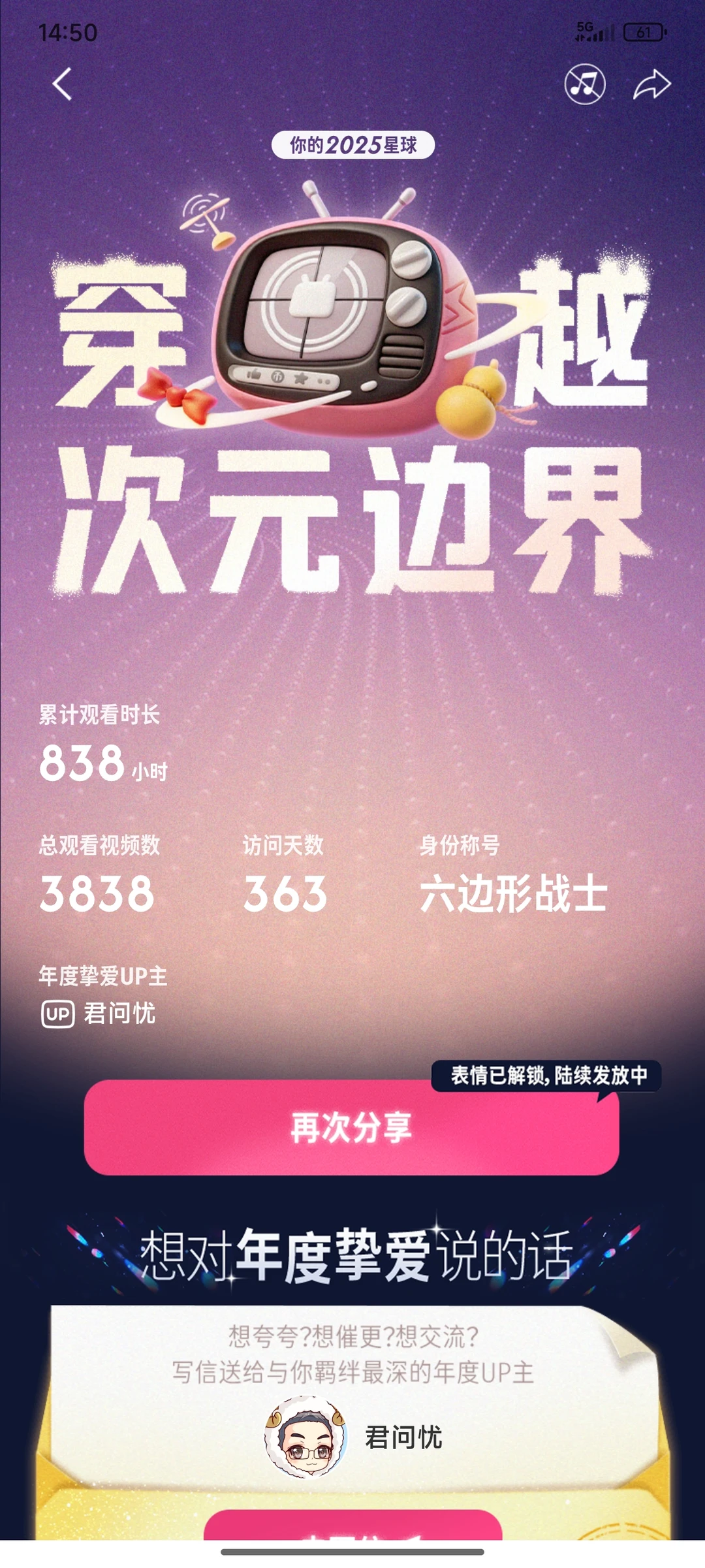 b站年度杂食党