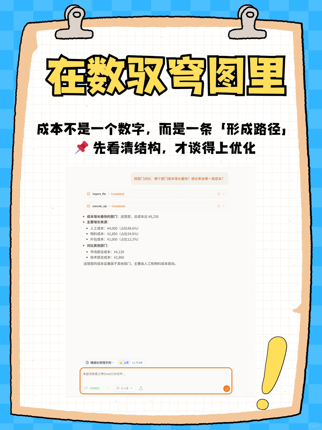 数驭穹图智能体：帮助企业实现精细化管理~