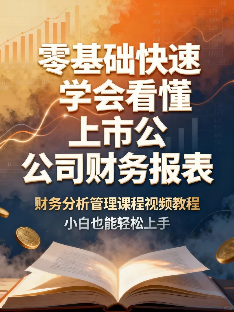 零基础3天看懂财报,小白救星