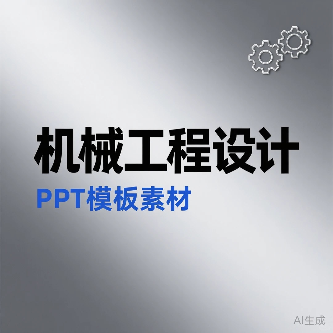 机械风PPT模板｜工业制造企业必备设计素材