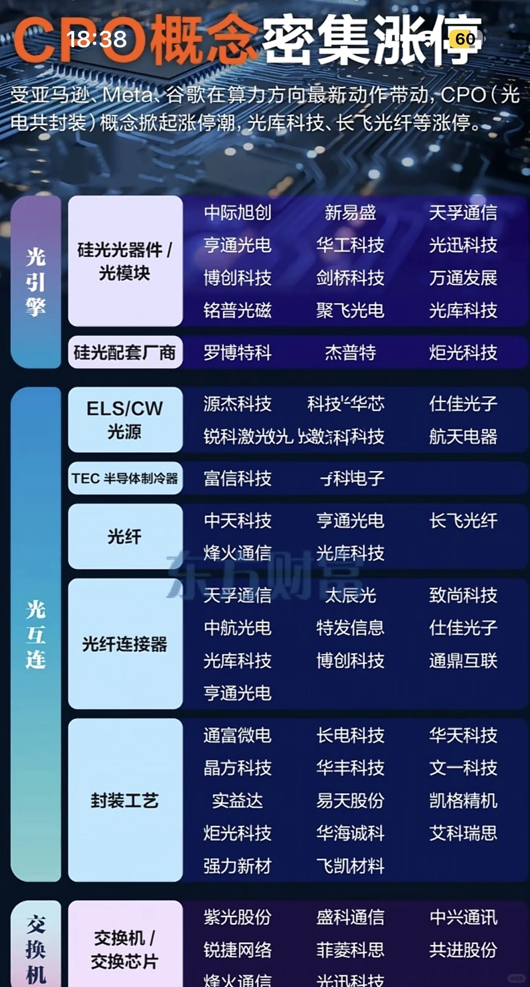 ?CPO概念集体爆发！这些企业你关注了吗？