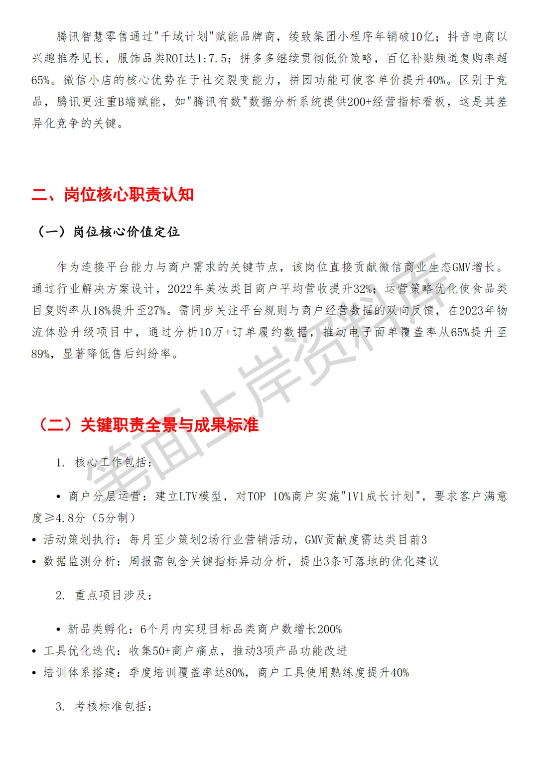 腾讯微信小店产品运营行业运营