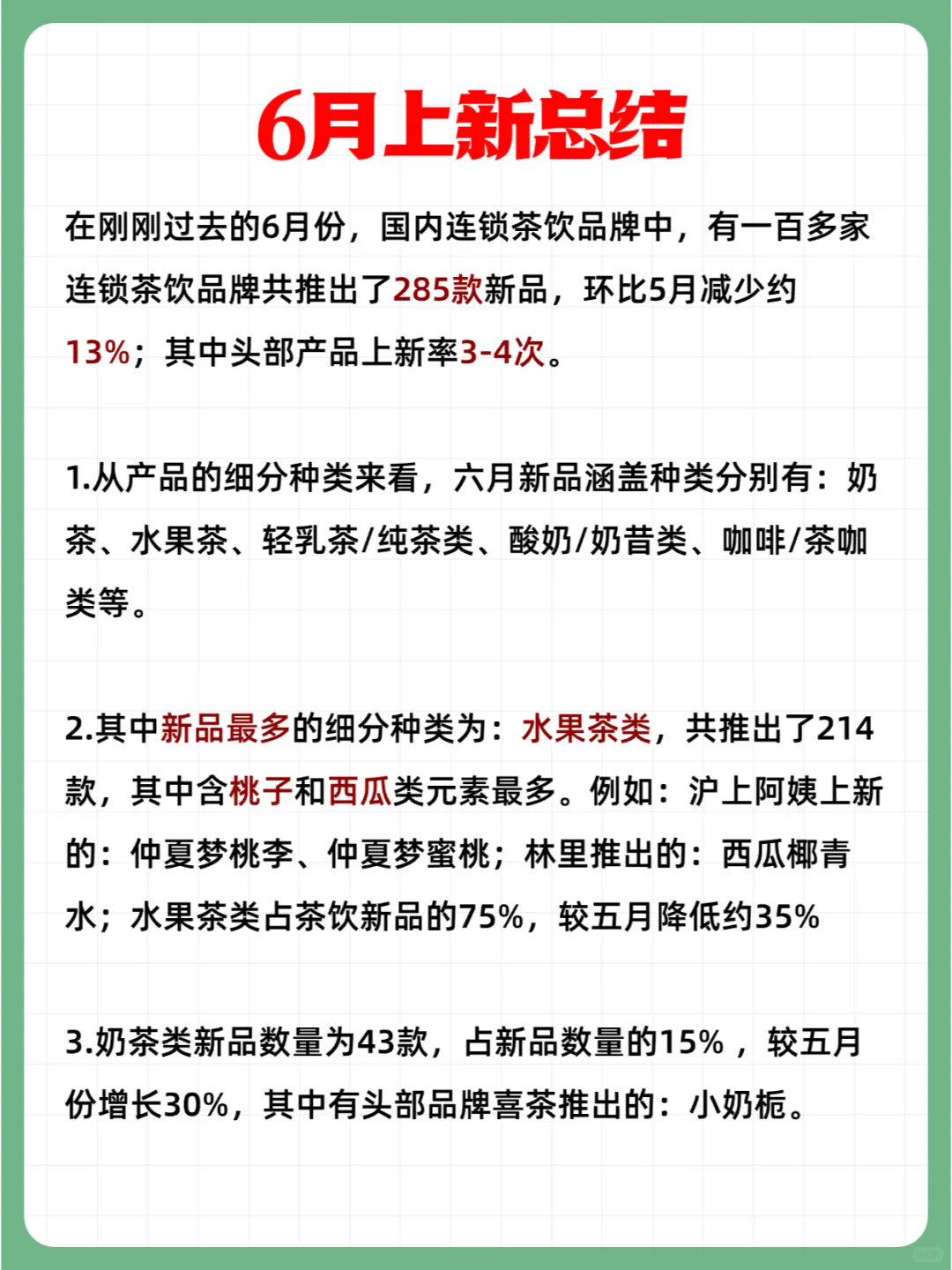 茶饮品牌?6月上新整理?