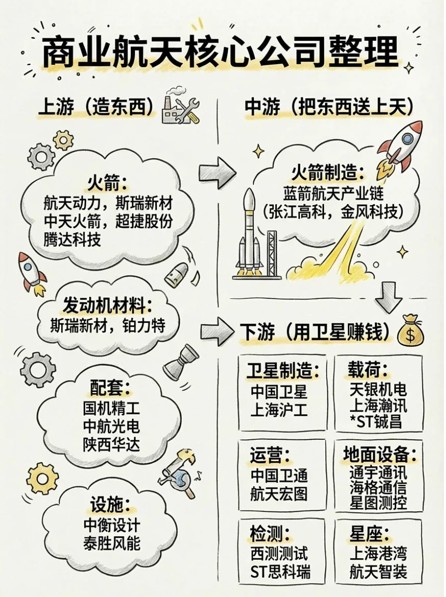 全线暴涨，看懂商业航天产业链