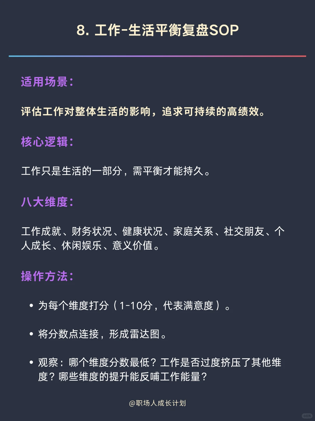 我发现工作能力强的人都很会建立SOP❗❗