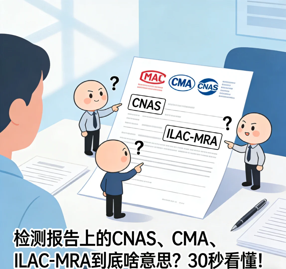 30秒看懂检测报告上的CNAS、CMA、ILAC-MRA