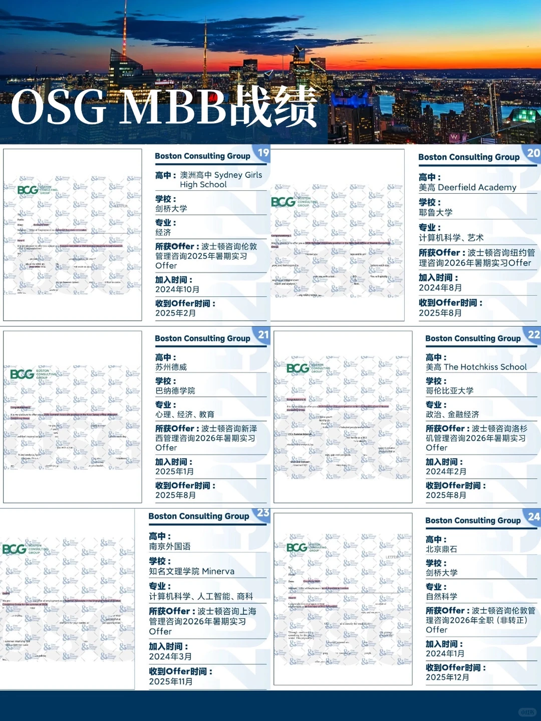 一年36枚MBB咨询Offer！OSG杜绝“数据掺水”！