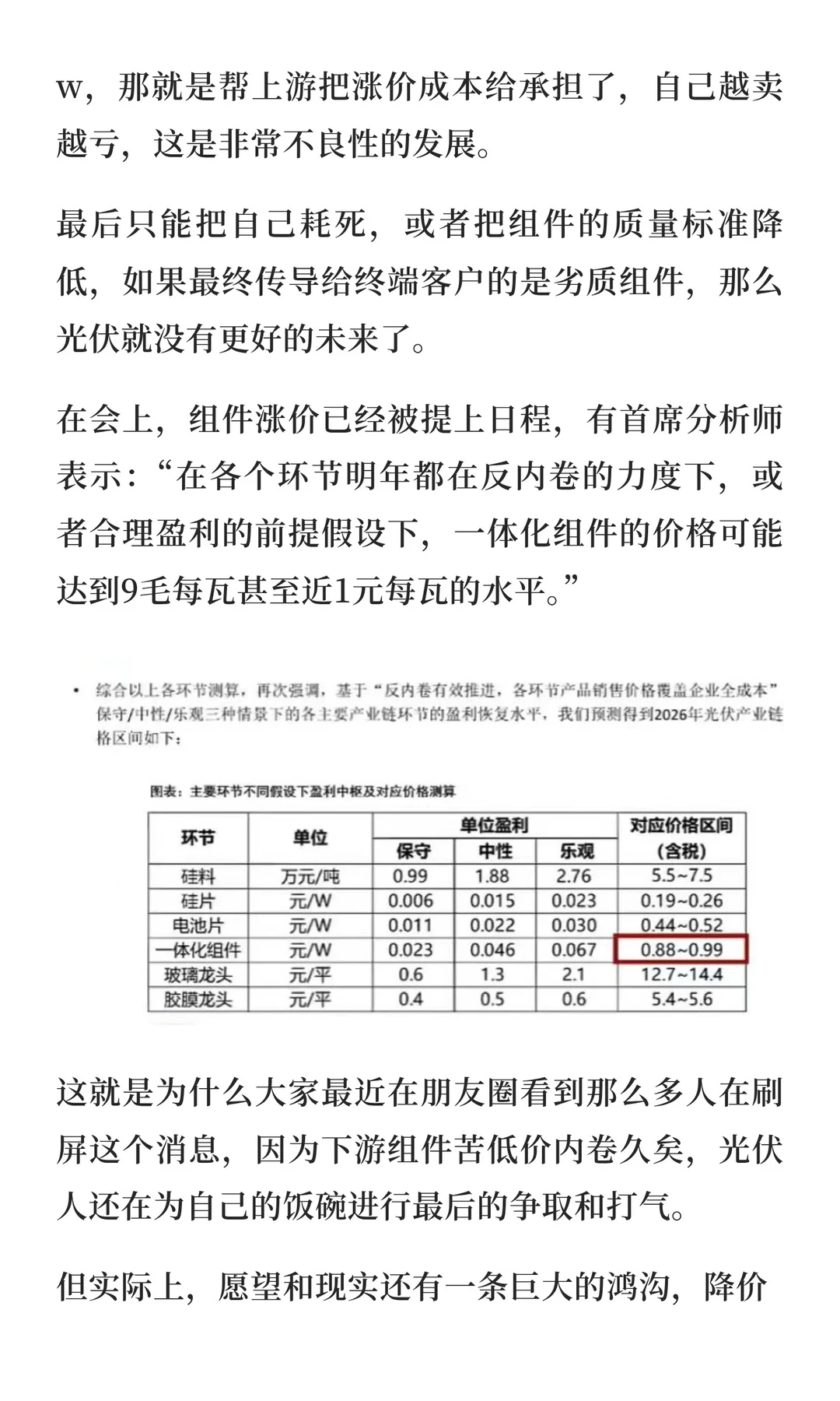 光伏组件涨价的消息，已经在朋友圈刷屏了…