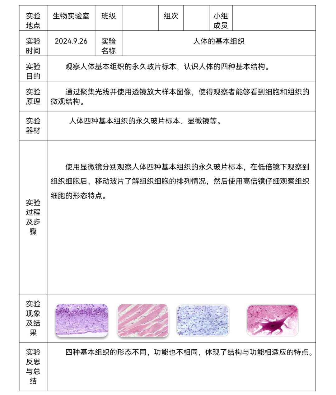 新教材七上生物1.3.2动物体的结构层次