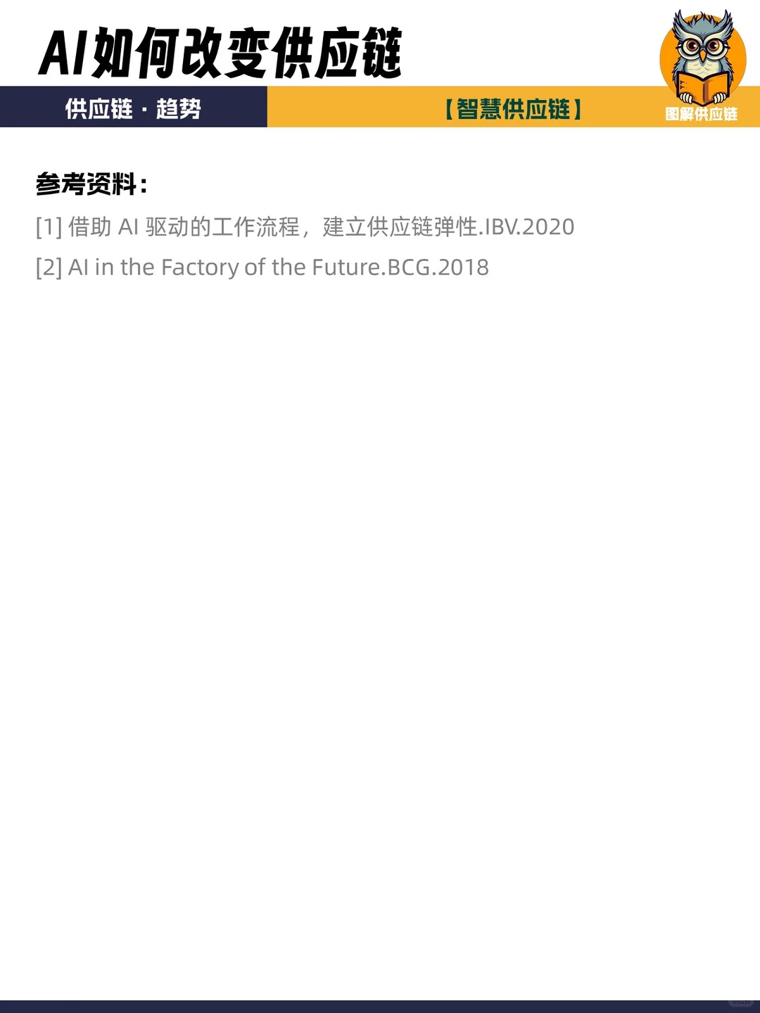 供应链趋势 | 当AI遇上供应链会发生什么？