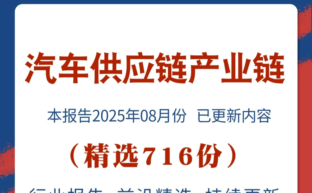 汽车供应链产业链市场发展研究前景分析报告