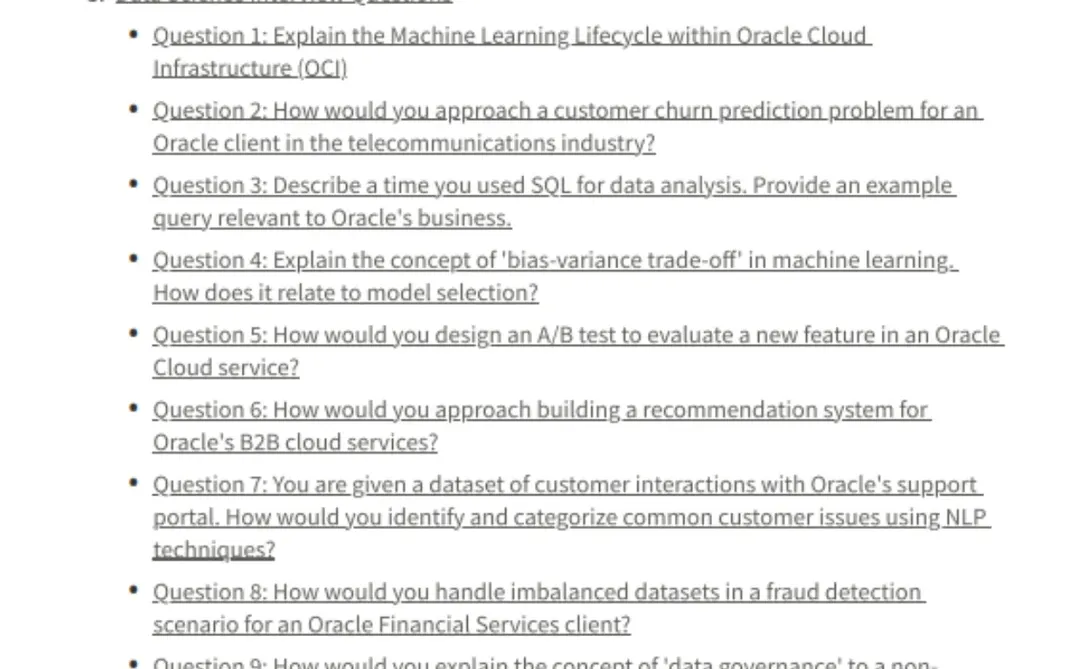 us Oracle DS面试:世界是个巨大的草台班子