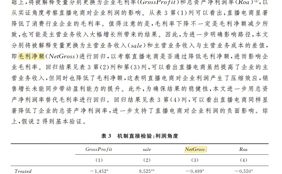经济学季刊｜直播卖货会降低企业创新水平吗？