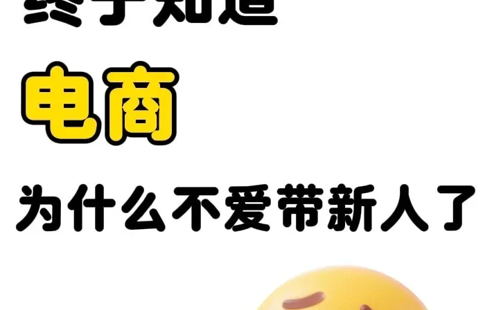 终于知道电商为什么不爱带新人了?