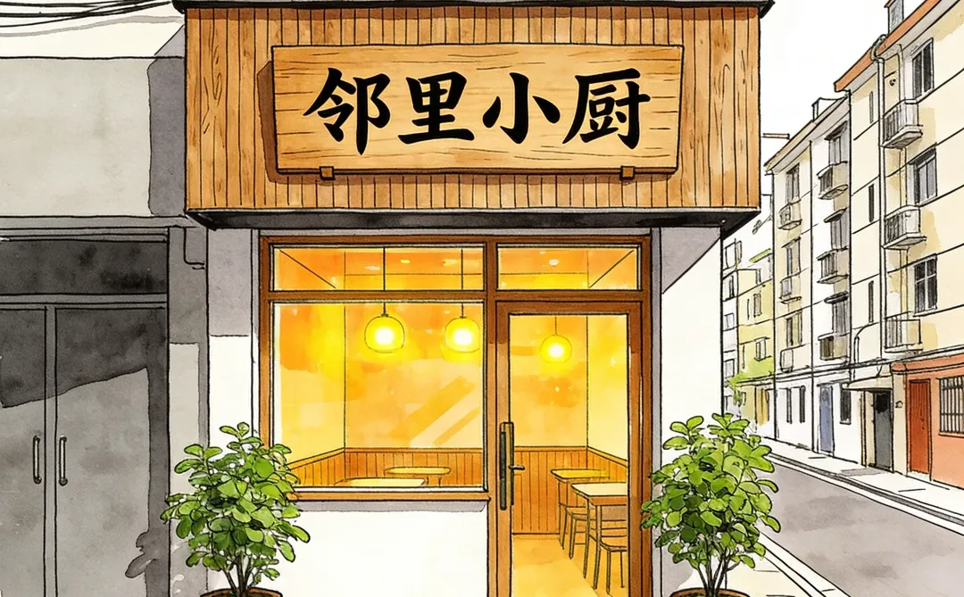 社区餐饮的风?️