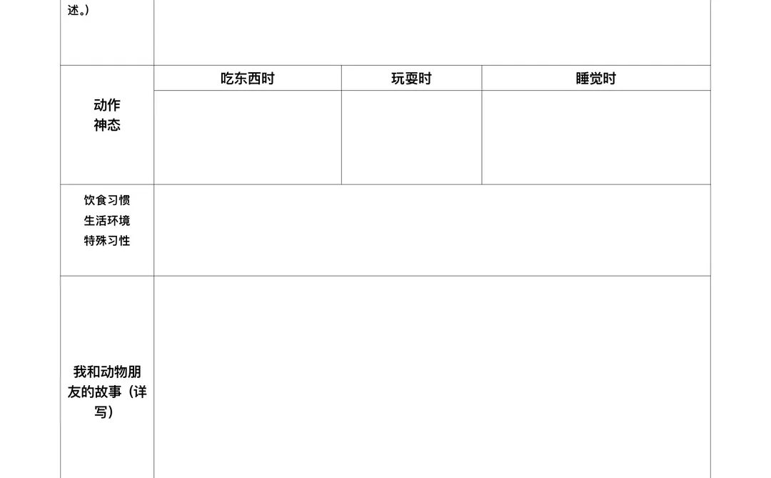七年级上册 第五单元 《我的动物朋友》