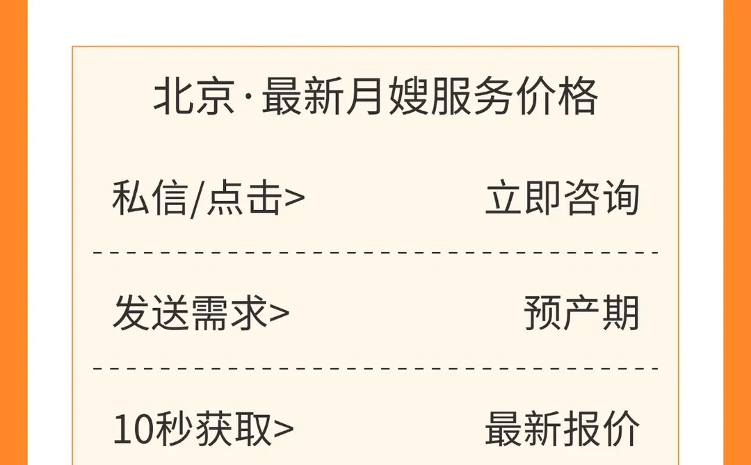 宝妈们关心的月嫂价格表来了！1W+就能请到