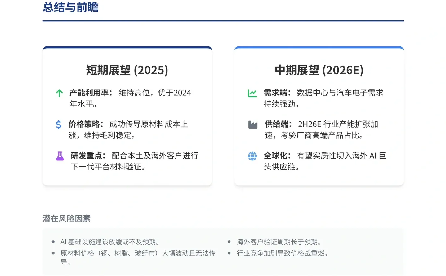 高盛研报,南亚新材会议总结,覆铜板行业升级