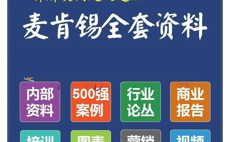 麦肯锡经营管理咨询案例精选