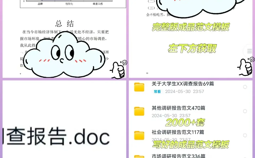 又高质量完成一篇?奶茶市场调查报告成品