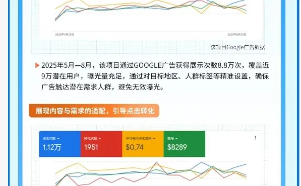 外贸独立站SEO优化+谷歌广告 效果
