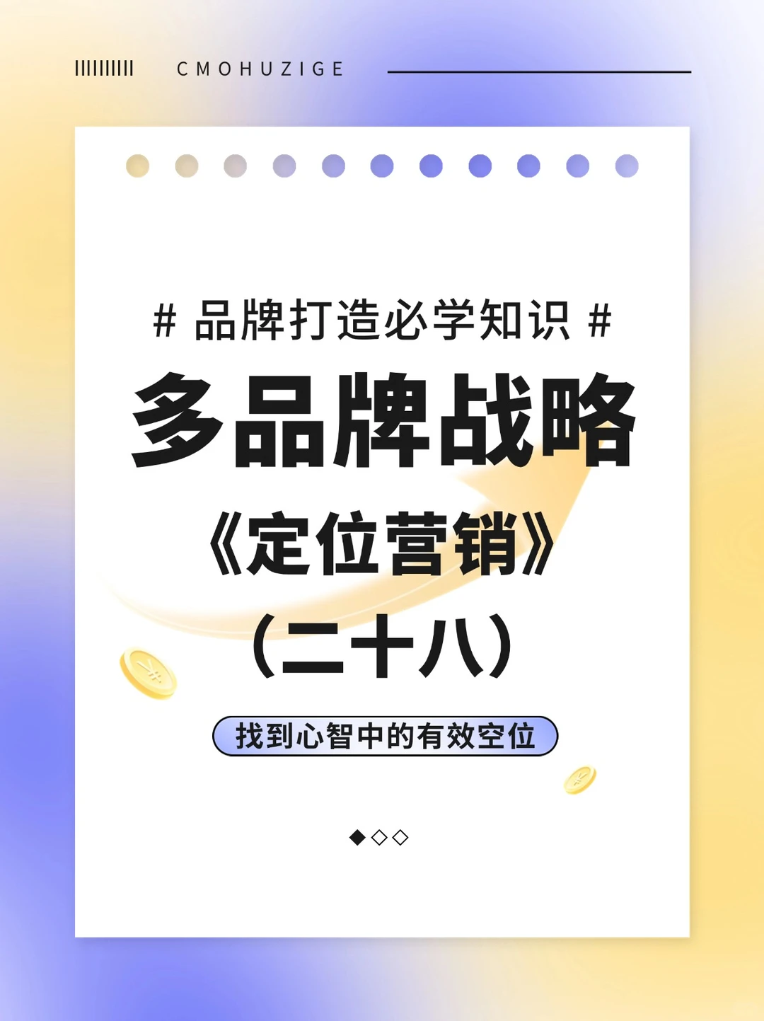 ?【品牌制胜秘籍】多品牌战略?