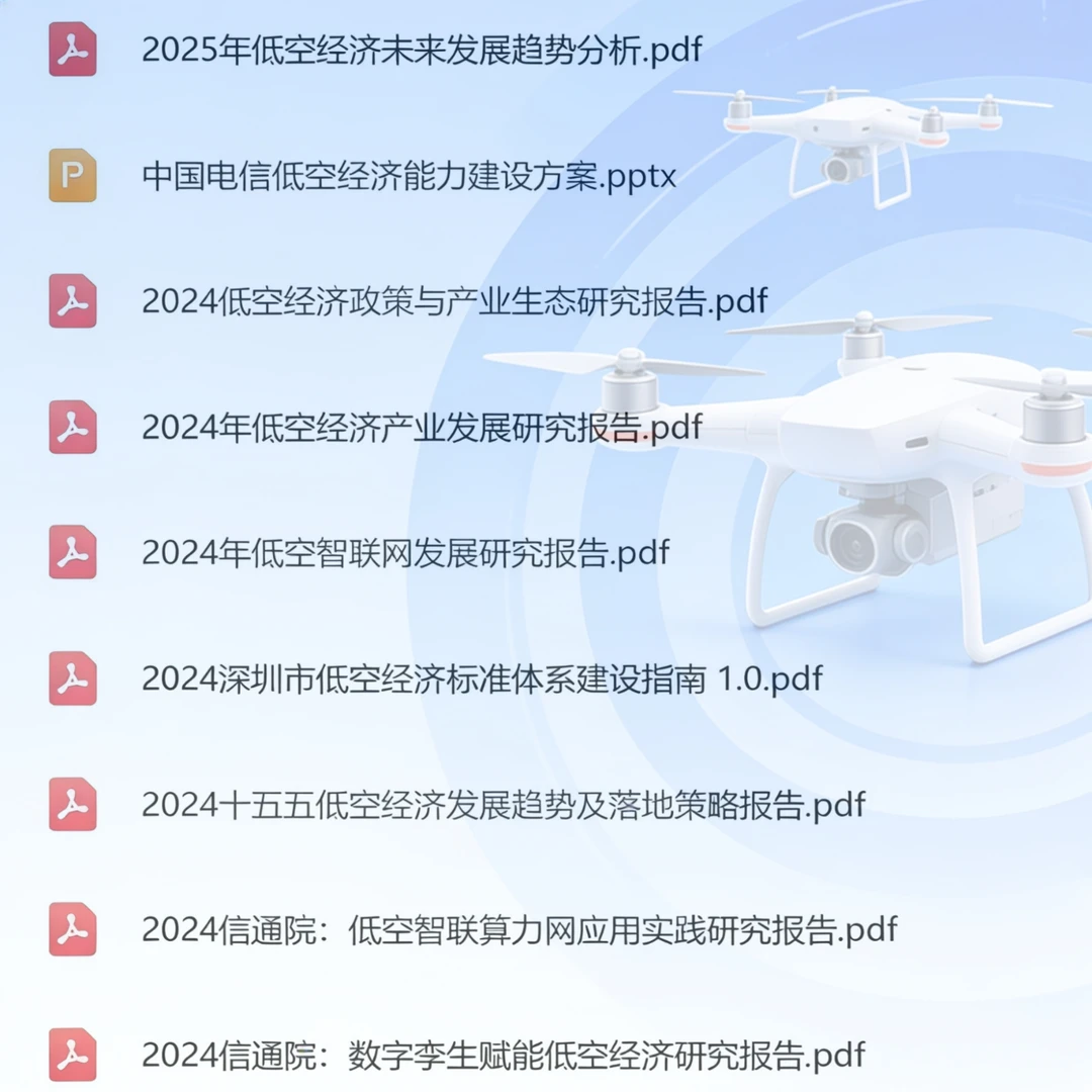 无人机航空研究2025低空经济行业研究报告