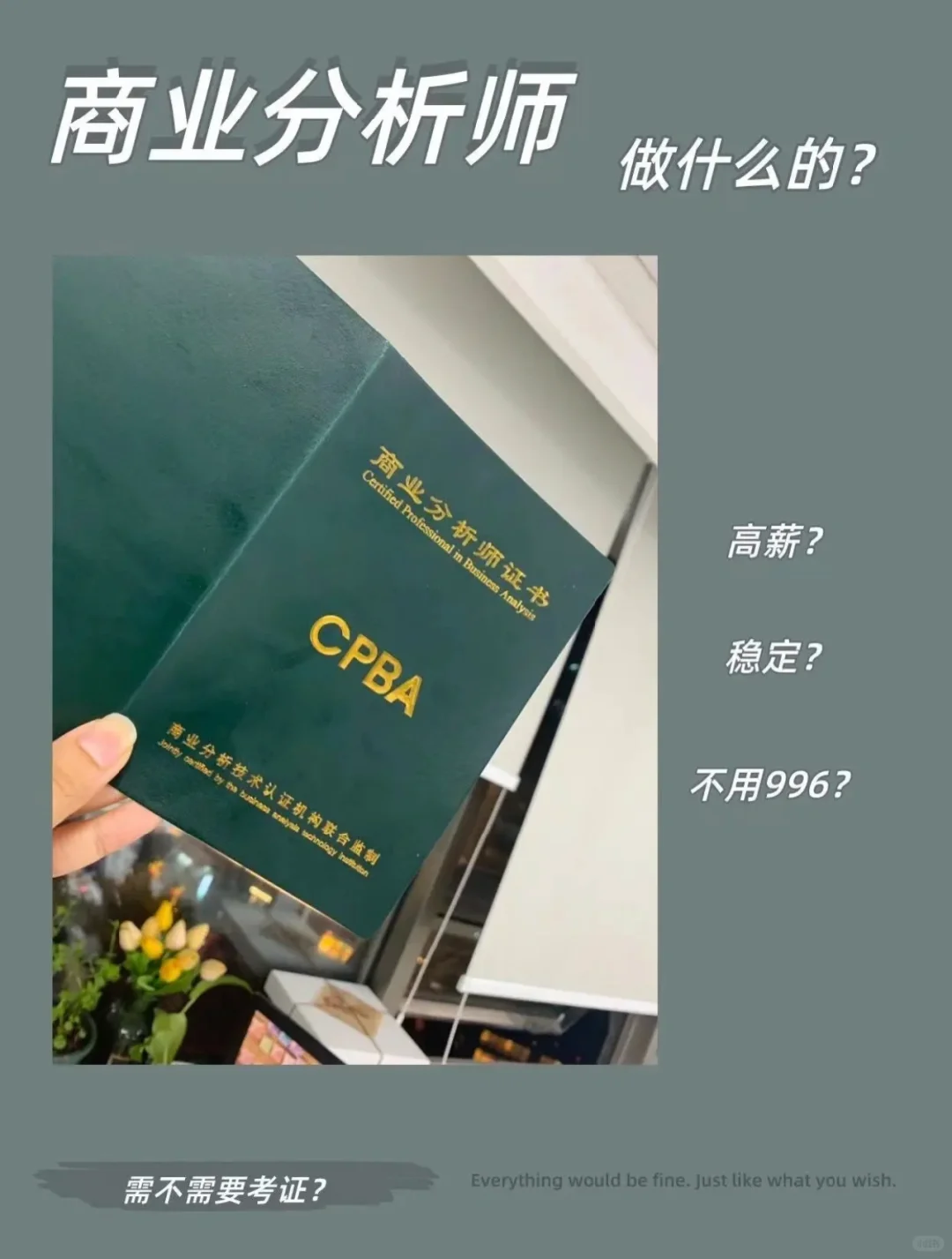 CPBA商业分析师是做什么的❓❓