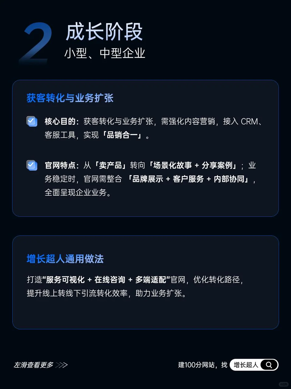 不同发展阶段的企业，官网制作方向也不同！