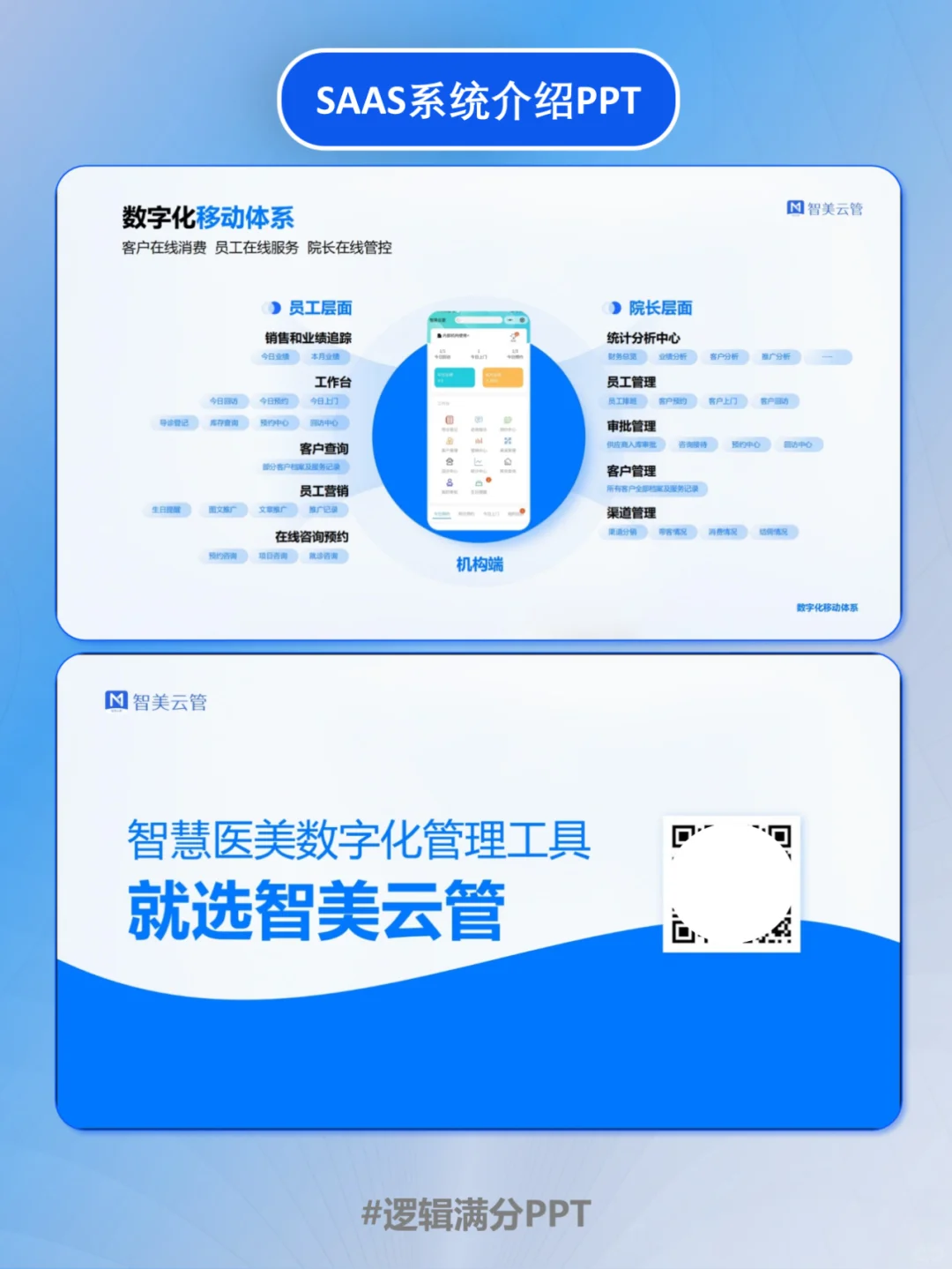PPT改稿 | 两版风格不一的SAAS系统！绝了
